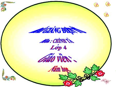 Bài giảng Chính tả Lớp 4 - Chợ Tết