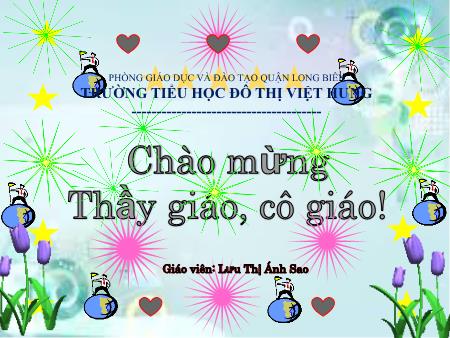 Bài giảng Khoa học Lớp 5 - Nam hay nữ - Lưu Thị Ánh Sao