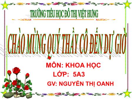 Bài giảng Khoa học Lớp 5 - Sự sinh sản của côn trùng - Nguyễn Thị Oanh