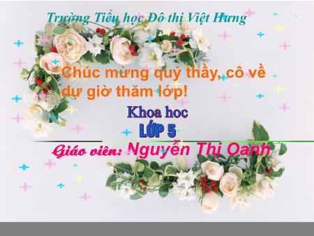 Bài giảng Khoa học Lớp 5 - Sự sinh sản của động vật - Nguyễn Thị Oanh Bài giảng Khoa học Lớp 5 - Sự sinh sản của động vật - Nguyễn Thị Oanh