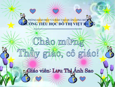 Bài giảng Khoa học Lớp 5 - Tuần 2: Cơ thể chúng ta hình thành như thế nào? - Lưu Thị Ánh Sao