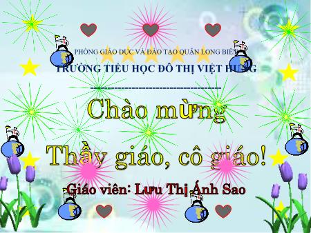 Bài giảng Khoa học Lớp 5 - Tuần 32: Tài nguyên thiên nhiên - Lưu Thị Ánh Sao Bài giảng Khoa học Lớp 5 - Tuần 32: Tài nguyên thiên nhiên - Lưu Thị Ánh Sao
