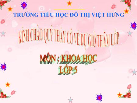 Bài giảng Khoa học Lớp 5 - Tuần 9: Phòng tránh bị xâm hại - Trường Tiểu học Đô thị Việt Hưng