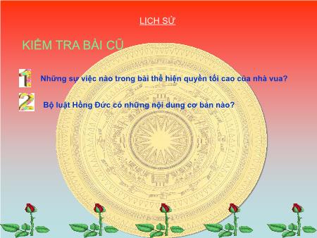 Bài giảng Lịch sử Lớp 4 - Trường học thời Hậu Lê