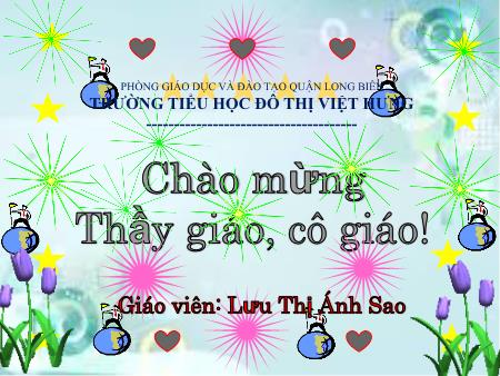Bài giảng Luyện từ và câu Lớp 5 - Tuần 3: Luyện tập về từ đồng nghĩa - Lưu Thị Ánh Sao