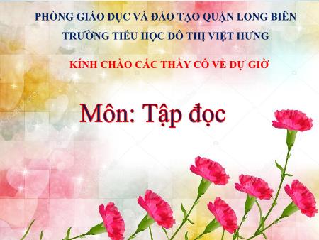 Bài giảng Tập đọc Lớp 5 - Người công dân số một (Tiếp theo) - Trường Tiểu học Đô thị Việt Hưng