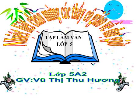 Bài giảng Tập làm văn Lớp 5 - Luyện tập làm đơn - Vũ Thị Thu Hương