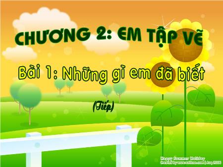 Bài giảng Tin học Lớp 4 - Chương 2 - Bài 1: Những gì em đã biết (Tiếp)