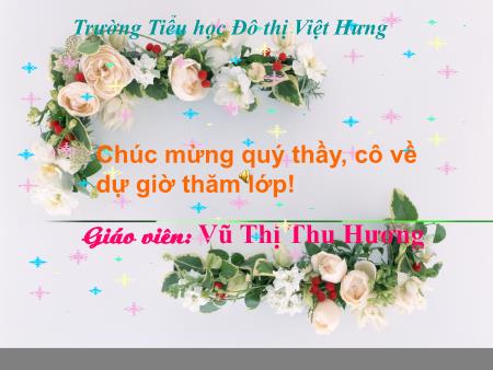 Bài giảng Toán Lớp 5 - Hình hộp chữ nhật. Hình lập phương - Vũ Thị Thu Hương