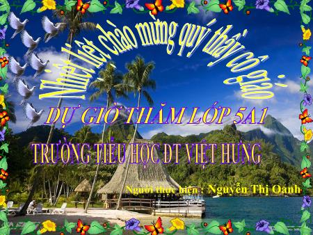 Bài giảng Toán Lớp 5 - Tính chất cơ bản của phân số - Nguyễn Thị Oanh