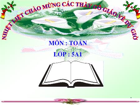 Bài giảng Toán Lớp 5 - Tuần 10: Cộng hai số thập phân - Nguyễn Thị Oanh