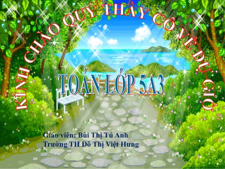 Bài giảng Toán Lớp 5 - Tuần 6: Luyện tập - Bùi Thị Tú Anh