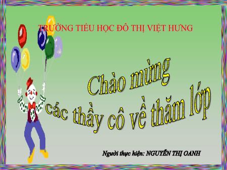 Bài giảng Toán Lớp 5 - Tuần 8: Số thập phân bằng nhau - Nguyễn Thị Oanh