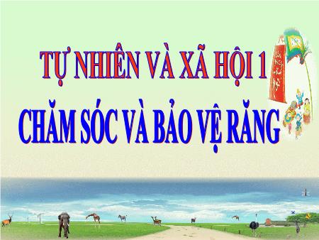 Bài giảng Tự nhiên và Xã hội Lớp 1 - Tuần 6: Chăm sóc và bảo vệ răng