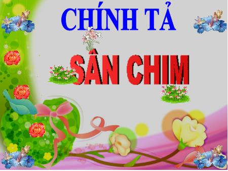 Bài giảng Chính tả Lớp 2 - Tuần 21: Sân chim