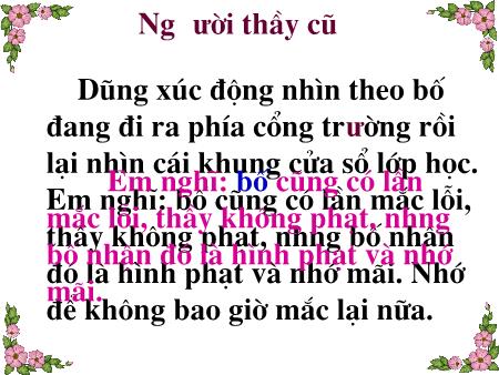 Bài giảng Chính tả Lớp 2 - Tuần 7: Người thầy cũ