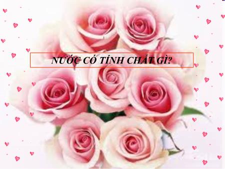 Bài giảng Khoa học Lớp 4 - Nước có tính chất gì?