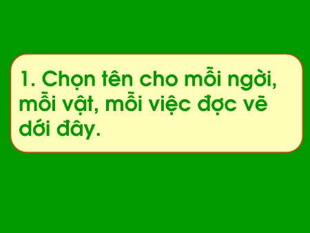 Bài giảng Luyện từ và câu Lớp 2 - Tuần 1: Từ và câu