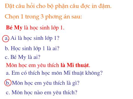 Bài giảng Luyện từ và câu Lớp 2 - Tuần 7