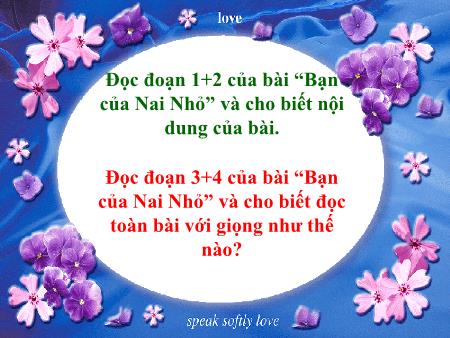 Bài giảng Tập đọc Lớp 2 - Gọi bạn