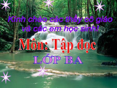 Bài giảng Tập đọc Lớp 3 - Người lính dũng cảm