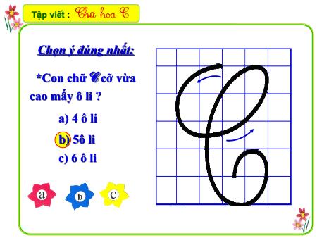 Bài giảng Tập viết Lớp 2 - Tuần 4: Chữ hoa C