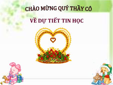 Bài giảng Tin học Lớp 3 - Bài 3: Tập gõ các phím ở hàng dưới