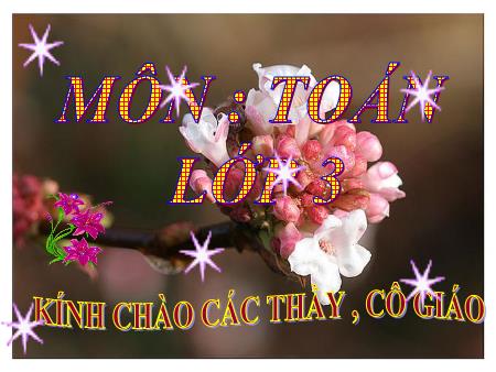 Bài giảng Toán Khối 3 - Tuần 3: Xem đồng hồ (Tiếp theo)