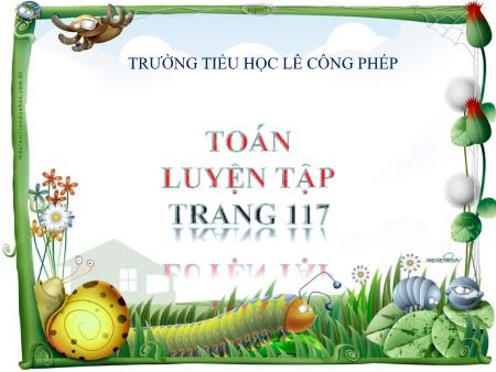 Bài giảng Toán Lớp 2 - Luyện tập (Trang 117) - Trường TH Lê Công Phép