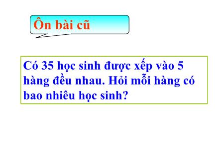 Bài giảng Toán Lớp 2 - Một phần năm