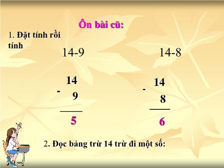 Bài giảng Toán Lớp 2 - Tuần 13: 34-8