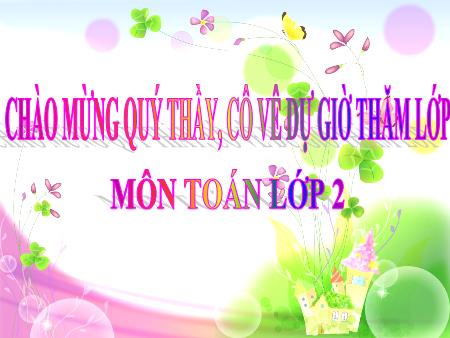 Bài giảng Toán Lớp 2 - Tuần 24: Bảng chia