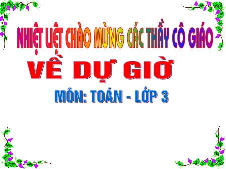 Bài giảng Toán Lớp 3 - Tiết 96: Điểm ở giữa. Trung điểm của đoạn thẳng