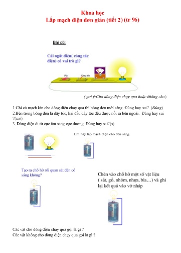 Nội dung bài học môn Khoa học, Lịch sử và Địa lí Lớp 5 - Tuần 24 - Trường TH Chí Linh